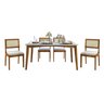 Conjunto Sala de Jantar Mesa Monalisa com 4 Cadeiras Rainha em Madeira Maciça - 5