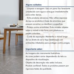 Conjunto Sala de Jantar Mesa Monalisa com 4 Cadeiras Rainha em Madeira Maciça - 15