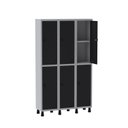 Ver imagem 3 de Armário Locker Guarda Volume Aço Light 6 portas 103,5x179,5cm com prateleira interna