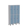 Armário Locker Guarda Volume Aço Light 6 portas 103,5x179,5cm com prateleira interna - 2