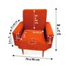 Capa Poltrona Sala.:laranja - 1