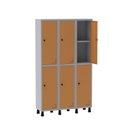 Ver imagem 3 de Armário Locker Guarda Volume Aço Light 6 portas 103,5x179,5cm com prateleira interna