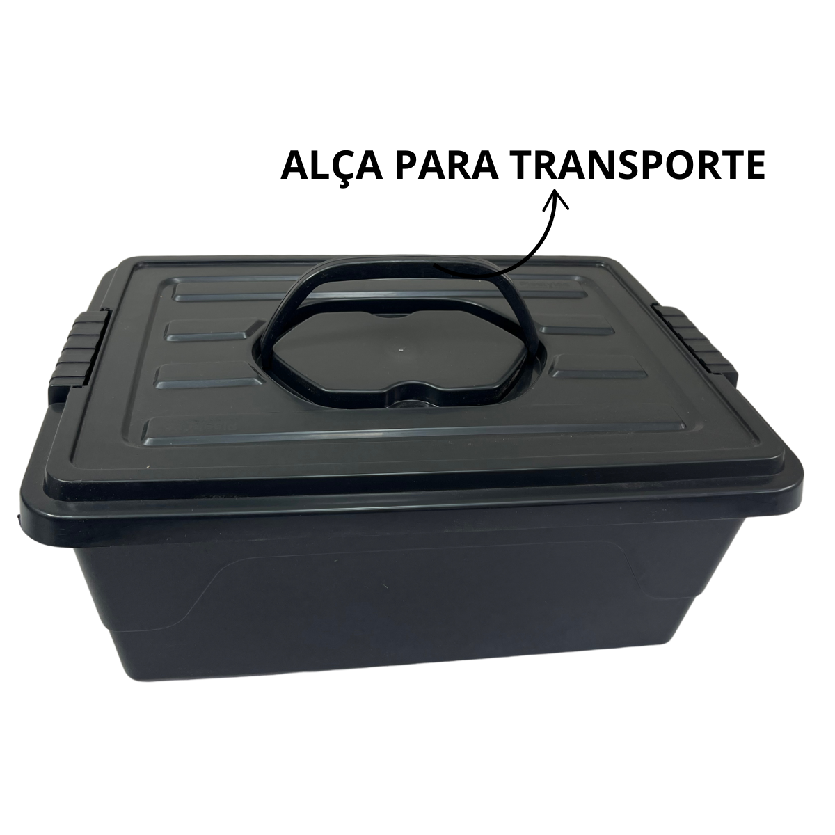 Caixa Plástica para Organização de Objetos 12 Litros com Tampa - 2