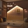 Cama Montessoriana Wave Casal e moldura com Led Casatema - 5
