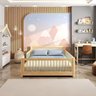 Cama Montessoriana Wave Casal e moldura com Led Casatema - 10