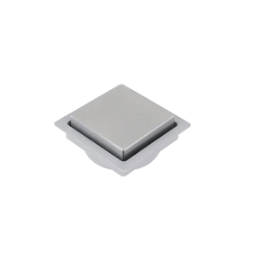 Ralo Simples de Banheiro 12,5x12,5cm Quadrado Elleve