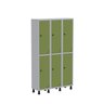 Armário Locker Guarda Volume Aço Light 6 portas 103,5x179,5cm com prateleira interna - 2