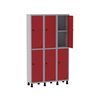 Armário Locker Guarda Volume Aço Light 6 portas 103,5x179,5cm com prateleira interna - 3