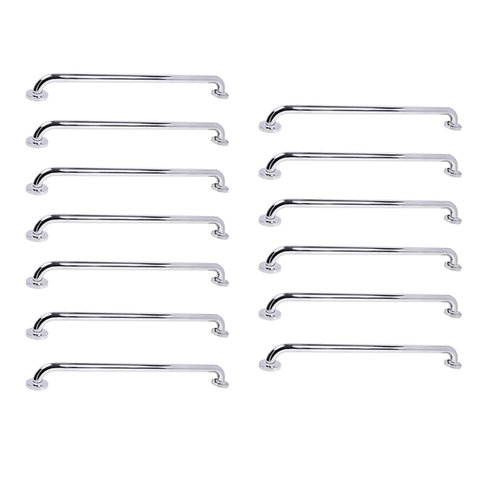 Barra de Apoio Inox 70cm Kit 13 Unidades Idoso Gestante Cadeirante Criança Deficiente Banheiro Box e