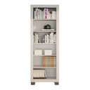 Ver imagem 4 de Conjunto Estante Flex 5 Prateleiras e Escrivaninha com 1 Porta Branco 100% MDF