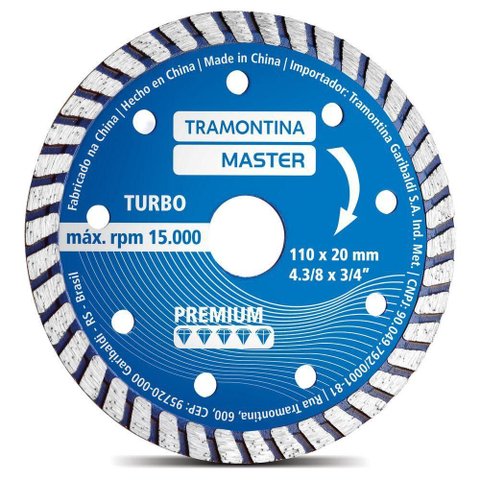 Disco de Corte Diamantado 4.3-8" Tramontina Premium