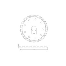 Disco de Corte Diamantado 4.3-8" Tramontina Premium - 2
