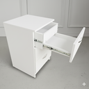 Ver imagem 7 de Gaveteiro 3 Gavetas Mdf com 2 Compartimentos Secretos, Gaveta Secreta - Branco