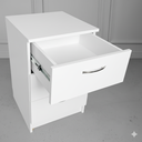 Ver imagem 5 de Gaveteiro 3 Gavetas Mdf com 2 Compartimentos Secretos, Gaveta Secreta - Branco