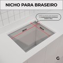Ver imagem 2 de Churrasqueira Elétrica Grill Inox 430 - Modelo Aberto Grande 2.4 Kw | 127V