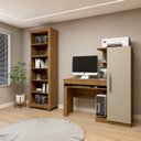 Ver imagem 1 de Conjunto Estante Flex 5 Prateleiras e Escrivaninha com 1 Porta