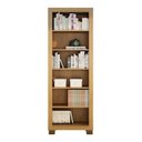 Ver imagem 4 de Conjunto Estante Flex 5 Prateleiras e Escrivaninha com 1 Porta Cinamomo Off White Marrom 100% MDF