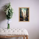 Ver imagem 2 de Quadro Moldura Dourada Arte Paris 24x18cm:com Vidro