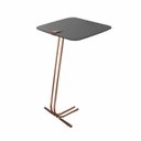 Ver imagem 2 de Mesa Lateral para Sofá Concreto com Base em Metal