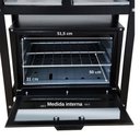 Ver imagem 4 de Fogão 4 Bocas Cefaz com Forno e Banho Maria Linha Gold Baixa Pressão CFZG-127B