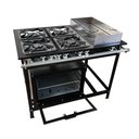 Ver imagem 1 de Fogão 4 Bocas Cefaz com Forno e Banho Maria Linha Gold Baixa Pressão CFZG-127B