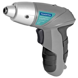 Parafusadeira 1-4 Polegada 21 Peças Tramontina para Uso Doméstico a Bateria Ni-cd 4,8 V