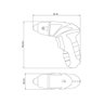 Parafusadeira 1-4 Polegada 21 Peças Tramontina para Uso Doméstico a Bateria Ni-cd 4,8 V - 4