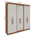 Ver imagem 3 de Guarda Roupa Casal 6 Portas Lugano