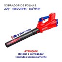 Ver imagem 3 de Soprador de Folhas Emtopt- 20V 18500 Rpm - ELAB20428