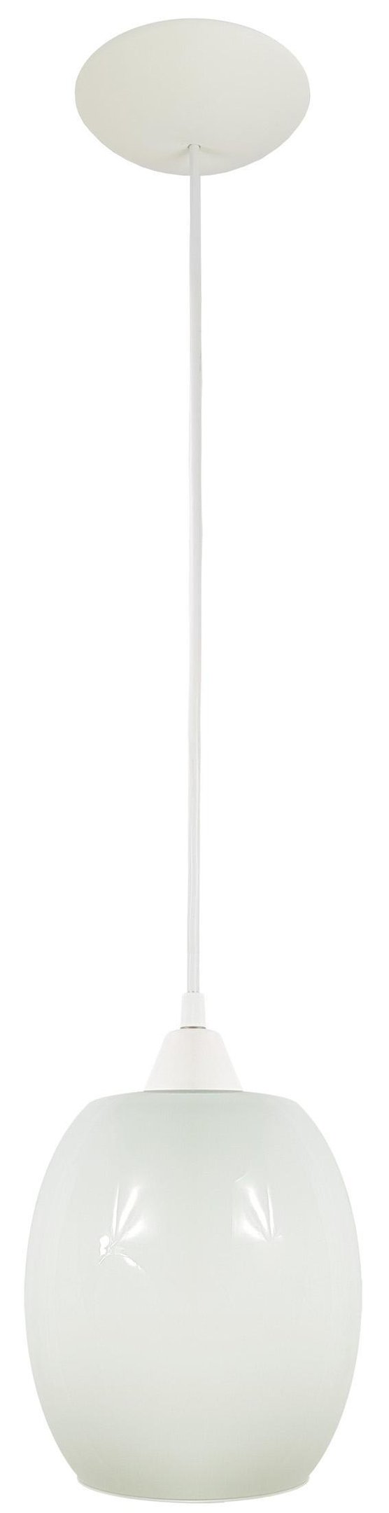 Pendente Branco Barril Grande Leitosa Art Pop - 1