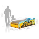 Ver imagem 3 de Cama Carro Solteiro Trator Amarelo Quarto Menino