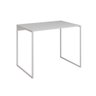 Mesa para Escritório Industrial Base Ferro Branco Tampo Mdp Branco 110x50 - 1