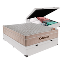 Ver imagem 1 de Cama Box Baú Casal Branco e Colchão Airtech Springpocket Molas Ensacadas Ortobom