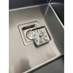 Cuba Gourmet Quadrada Aço Inox 304 78x45cm e Torneira Preta - 3
