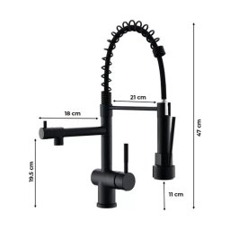 Cuba Gourmet Quadrada Aço Inox 304 78x45cm e Torneira Preta - 6