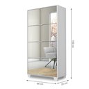 Ver imagem 2 de Sapateira Pequim com Espelho - Várias Cores Branco