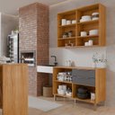 Ver imagem 5 de Cozinha Compacta Modulada para Área Goumet Divina Inspirar e Transformar Marrom/Cinamomo/Titânio