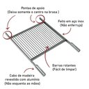 Ver imagem 2 de Grelha Uruguaia Parrilla Média Inox 48,5x36cm Issi Grill