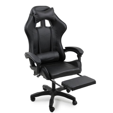 Cadeira Gamer Stillus Ergonômica Oficial Apoio de Pés Preto