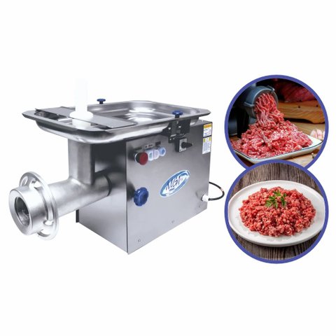 Picador de Carne Profissional Elétrico Bocal 98 Inox Gural
