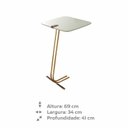 Ver imagem 3 de Mesa Lateral para Sofá com Base em Metal