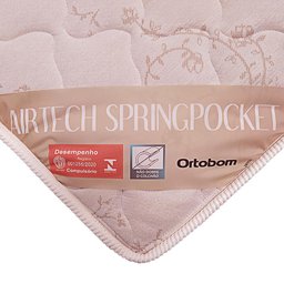 Cama Box Baú Solteiro + Colchão de Molas Ensacadas Ortobom AirTech SpringPocket 88cm - 7