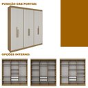 Ver mais imagens de Guarda Roupa Casal 6 Portas Lugano
