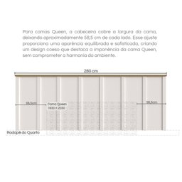 Cabeceira para Cama Queen Mista  - 11
