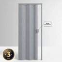 Ver imagem 2 de Kit com 2 Portas Sanfonadas de PVC 210x60cm Permatti Cinza/Marmorizado