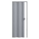 Ver imagem 1 de Kit com 2 Portas Sanfonadas de PVC 210x60cm Permatti Cinza/Marmorizado
