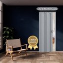 Ver imagem 4 de Kit com 2 Portas Sanfonadas de PVC 210x60cm Permatti Cinza/Marmorizado