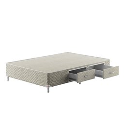 Base Box Gaveta Casal Spubio Spu + Incofal Bege 138x188x40cm - 2