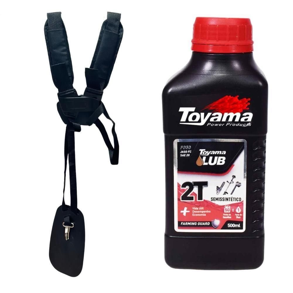 Roçadeira Profissional Cg430p Tb 43cc 9.000rpm + Óleo Toyama - 9
