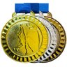 Kit 100 Medalha 4,5cm Basquete Basquetebol Premiação Colégio Bronze - 4